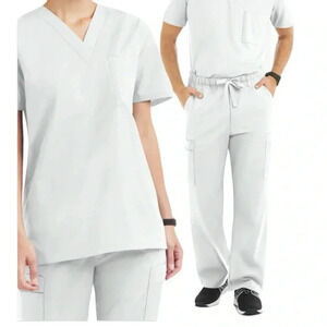HEALTH PRO (by Marks)  white scrub set